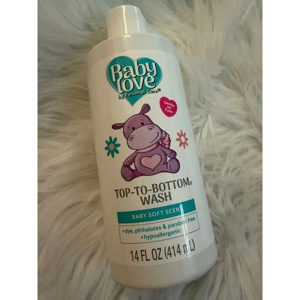 Baby Love by Personal Care Top-To-Bottom Wash 14oz Baby Soft Scent Cleanser